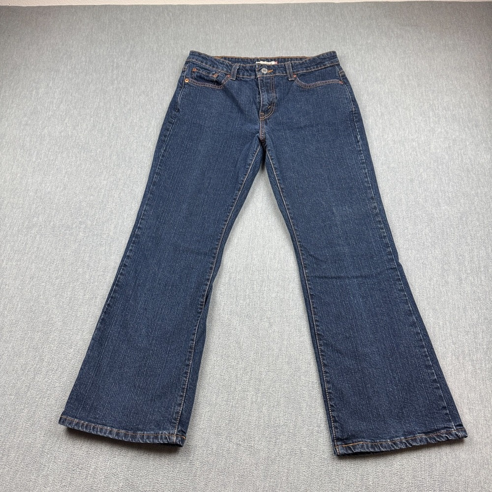 Levis Jeans Women 30x27 Blue 515 Bootcut Dark Wash Mid Rise Casual Classic Pants